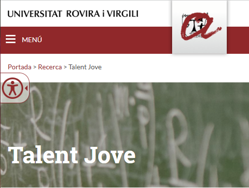 Portada de l'activitat Talent Jove - URV